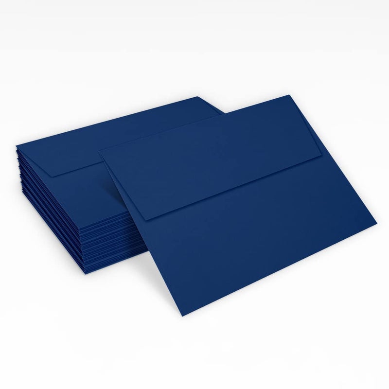 LUXPaper أظرف دعوات LUXPaper A7 | قشر واضغط | 5 1/4" × 7 1/4" | أزرق داكن | 80 رطل. نص | 250 كمية - Image 5